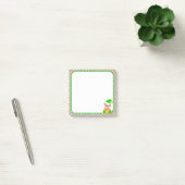 Schattige Kerstelf & Groen, Rood & Witte Frame Post-it® Notes (Kantoor)