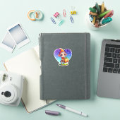 Schattige Kerstelf met Cadeau Sticker (iPad Cover)