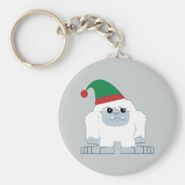 Schattige Kerstelf Yeti Sleutelhanger