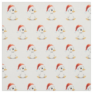 Schattige Kerstelijke Kerst Baby Gans met Kerstman Stof