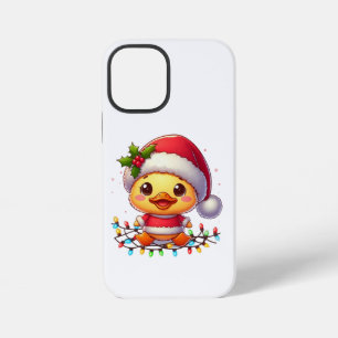 Schattige Kerstende Eend Cartoon Sinterklaas-68362 iPhone 12 Mini Hoesje