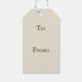 Schattige kerstengel cadeaulabel (Achterkant)