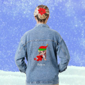 Schattige Kerstfee Elf Denim Jacket