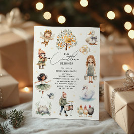 Schattige kerstfeest '12 dagen van Kerstmis' Kaart