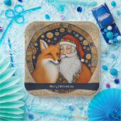 Schattige Kerstfeest Bord (Feest)