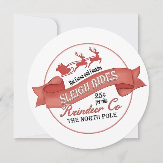 Schattige kerstfeest kaart (Voorkant)