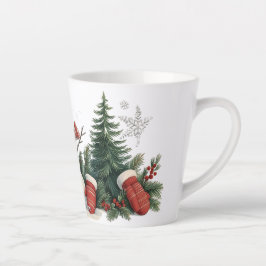 Schattige  kerstfeest latte mok