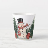 Schattige kerstfeest latte mok (Voorkant)