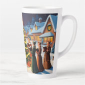 Schattige  kerstfeest latte mok (Rechts)