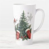 Schattige  kerstfeest latte mok (Rechts)