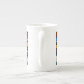 Schattige  kerstfeest porselein kop (Achterkant)