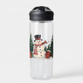 Schattige  kerstfeest waterfles (Voorkant)