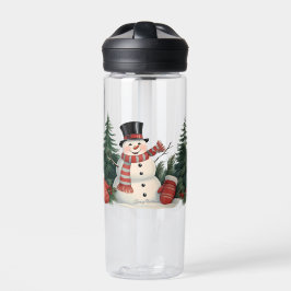 Schattige  kerstfeest waterfles