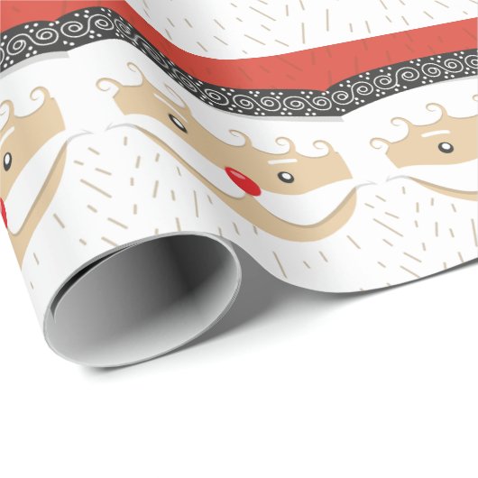 Schattige kerstfeestdag cadeaupapier (Rol Hoek)