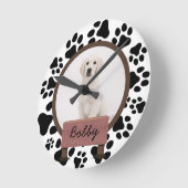 schattige kerstfeestdagen Aangepaste hond Foto Ronde Klok (Hoek)