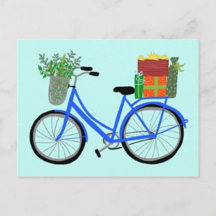 Schattige kerstfeestdagen met kerstcadeautjes briefkaart
