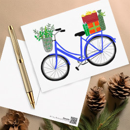 Schattige kerstfeestdagen met kerstcadeautjes briefkaart