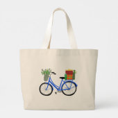 Schattige kerstfeestdagen met kerstcadeautjes grote tote bag (Achterkant)