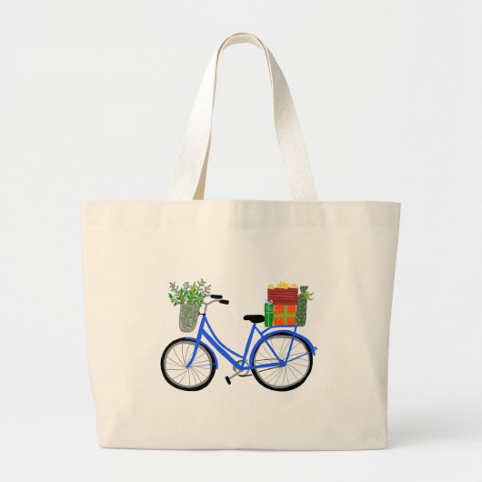 Schattige kerstfeestdagen met kerstcadeautjes grote tote bag (Voorkant)