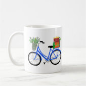 Schattige kerstfeestdagen met kerstcadeautjes koffiemok (Links)