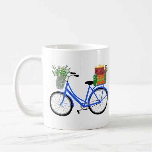 Schattige kerstfeestdagen met kerstcadeautjes koffiemok (Links)