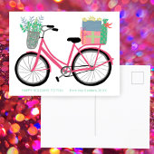 Schattige Kerstfietsgeschenken AANGEPASTE VAKANTIE Briefkaart