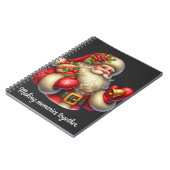 Schattige kerstfotoboek notitieboek (Linkerzijde)