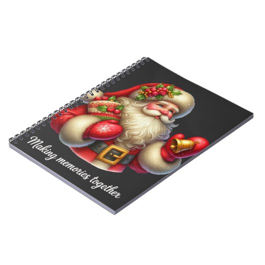 Schattige kerstfotoboek notitieboek (Linkerzijde)
