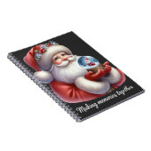 Schattige kerstfotoboek notitieboek (Rechterzijde)