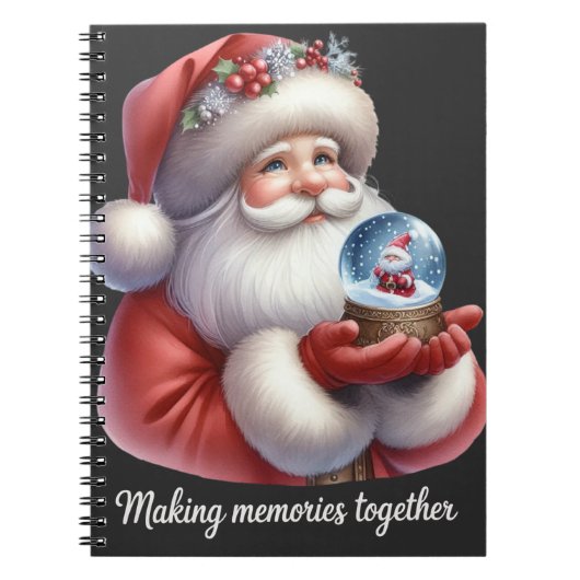 Schattige kerstfotoboek notitieboek (Voorkant)