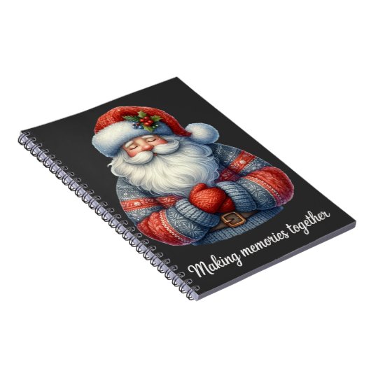 Schattige kerstfotoboek notitieboek (Rechterzijde)