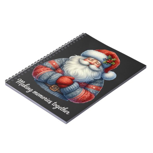 Schattige kerstfotoboek notitieboek (Linkerzijde)