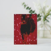 Schattige Kerstgeit  Briefkaart (Staand voorkant)