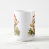 SCHATTIGE KERSTGELE LABRADOR RETRIEVER KOFFIEMOK (Center)