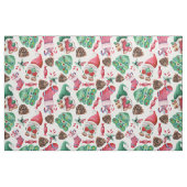 Schattige kerstgnomen stof (Fat Quarter)