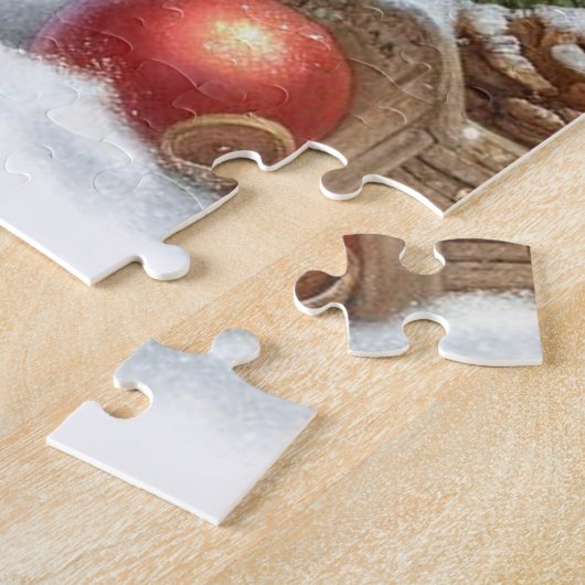 Schattige kerstgnoom legpuzzel (Zijkant)