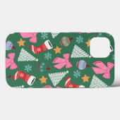 Schattige kerstgroen Case-Mate iPhone case (Achterkant (horizontaal))