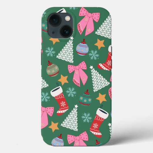 Schattige kerstgroen Case-Mate iPhone case (Achterkant)