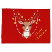 Schattige Kerstherten Groot Cadeauzakje (Achterkant)