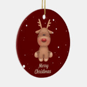 schattige kerstherten keramisch ornament (Rechts)