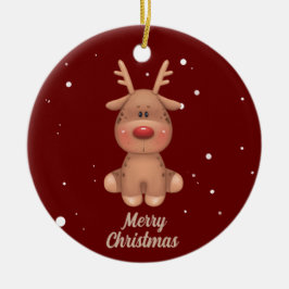 schattige kerstherten keramisch ornament