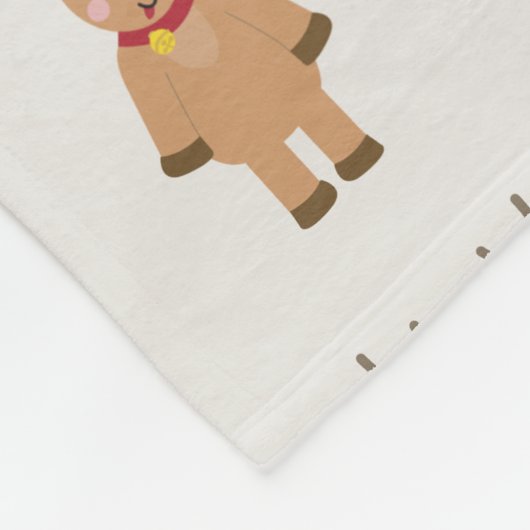 Schattige kerstherten kerstcadeaus & boompatroon fleece deken (Hoek)