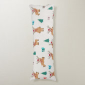 Schattige kerstherten kerstcadeaus & boompatroon lichaamskussen (Voorkant Verticaal)