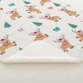 Schattige kerstherten kerstcadeaus & boompatroon sherpa deken (3/4)