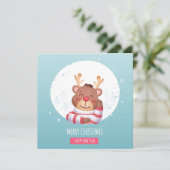 Schattige Kerstherten Kerstkaart (Staand voorkant)