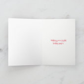 Schattige Kersthond (5" x 7) Kaart (Binnen)