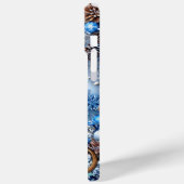 Schattige kersthond Case-Mate iPhone case (Achterkant / Links)