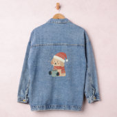 Schattige Kersthond - Damesmode Kleding Denim Jacket (Hangar)