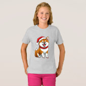 Schattige Kersthond T-shirt (Voorkant volledig)