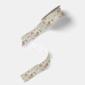 Schattige Kersthonden Grosgrain Lint (Achterkant)